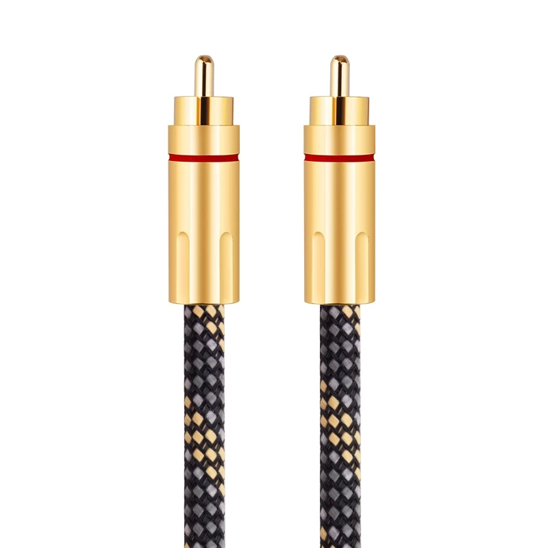 LJ Fever Coaxial Audio Cable Digital SPDIF Cable 75Ω Low-Frequency Speaker TV Audio Box Cable 75Ω Coaxial Connection Cable