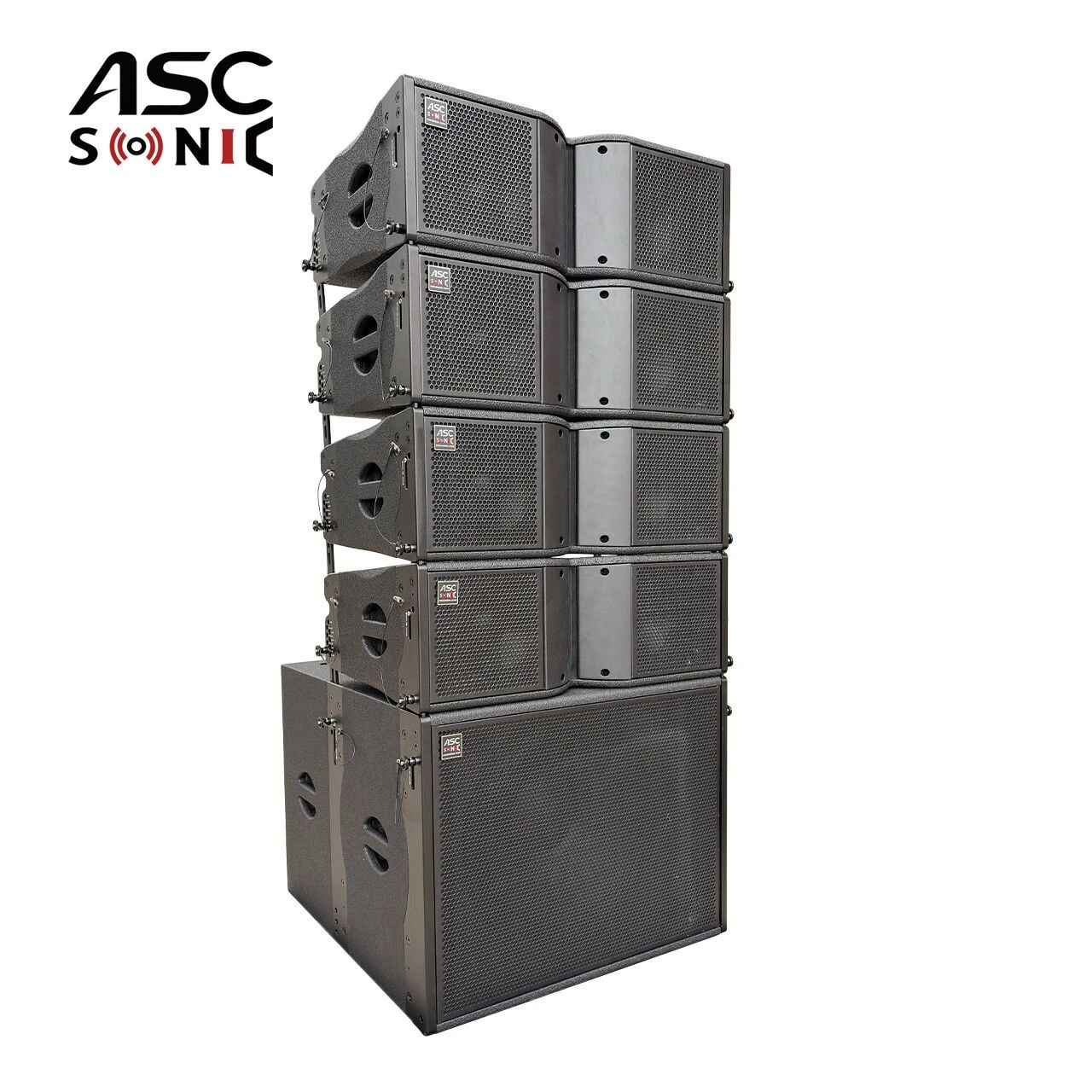 La-208p Dual 8 Inch Active Line Array Speaker La-18p Single 18 Inch Powered Subwoofer System
