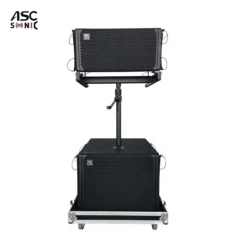 La-210p 2X10”&La-118p 1X18” 2400 Watts Self-Powered Audio Speaker System for Wedding
