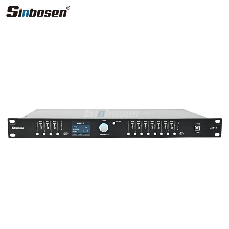La548 4-in-8-out Digital DSP Audio Processor Auto EQ/Auto Fir
