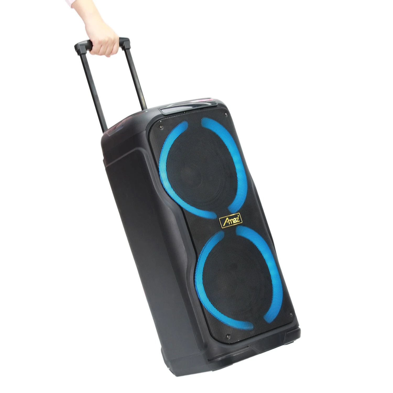 Large Portable Trolley Speaker with Pull Rod – High-Quality Sound for Parties