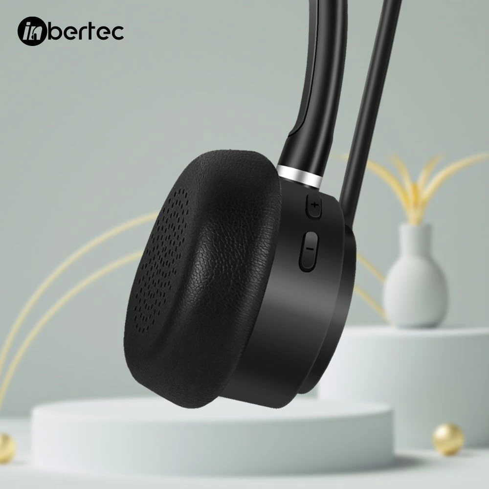 Latest Ai Noise-Canceling Binaural Wireless Bluetooth Headset for Teamwork UC Headset