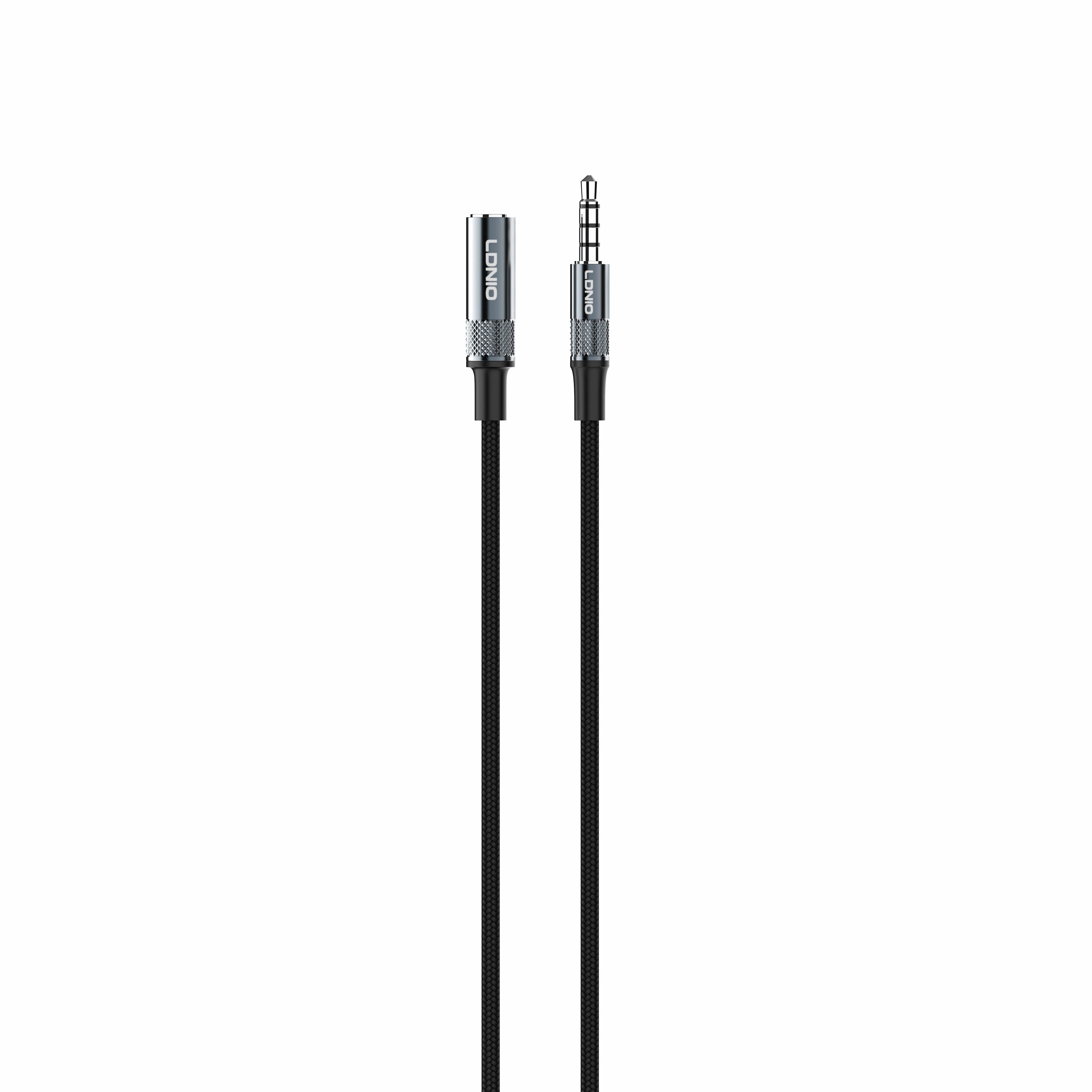 Ldnio Lsy81b 3.5mm Aux Extension Cable Stereo Audio Male to Female Extension Cord 6FT/1.8m Gold Plated USB Data Cable