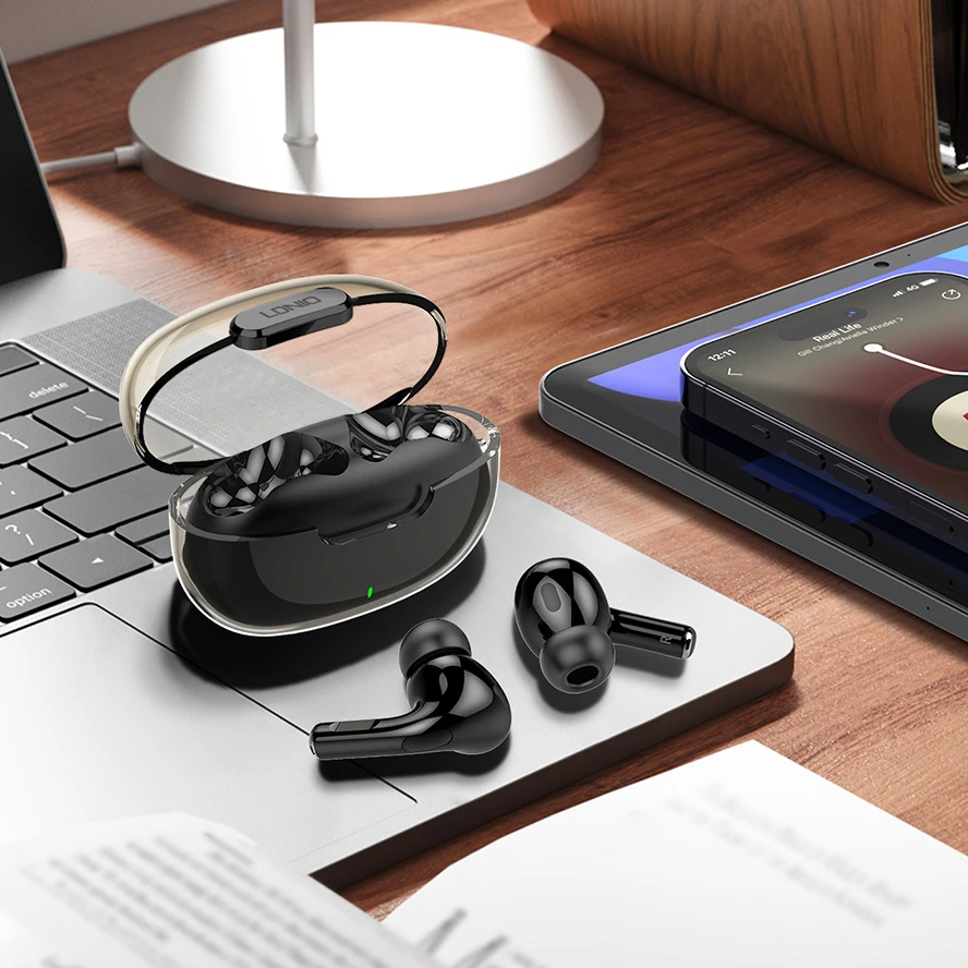 Ldnio T02 Bluetooth Wireless Earbuds with 10m Range and Charging Case
