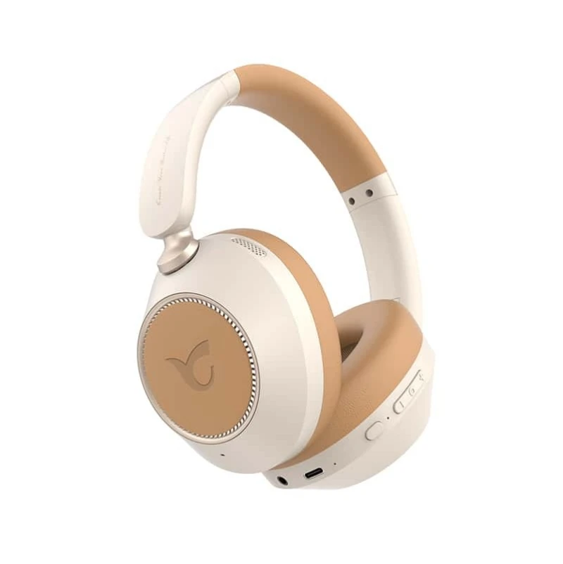 Leather Low-Latency Durable Wired/Wireless Bluetooth Headphones with Ukca