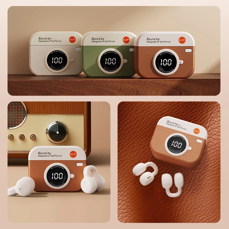 Lighting Clip Unique Display Mini PRO 6 Bone Conduction Earbuds Bt Airline Covers Bone Neckband Wired High Quality 2026 New Hot Sell Bluetooth Earphone