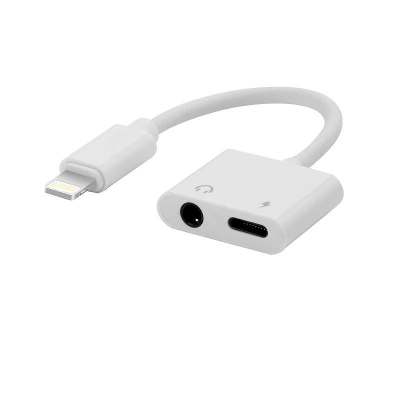 Lightning to 3.5mm Audio and Charging Cable Adapter for iPhone