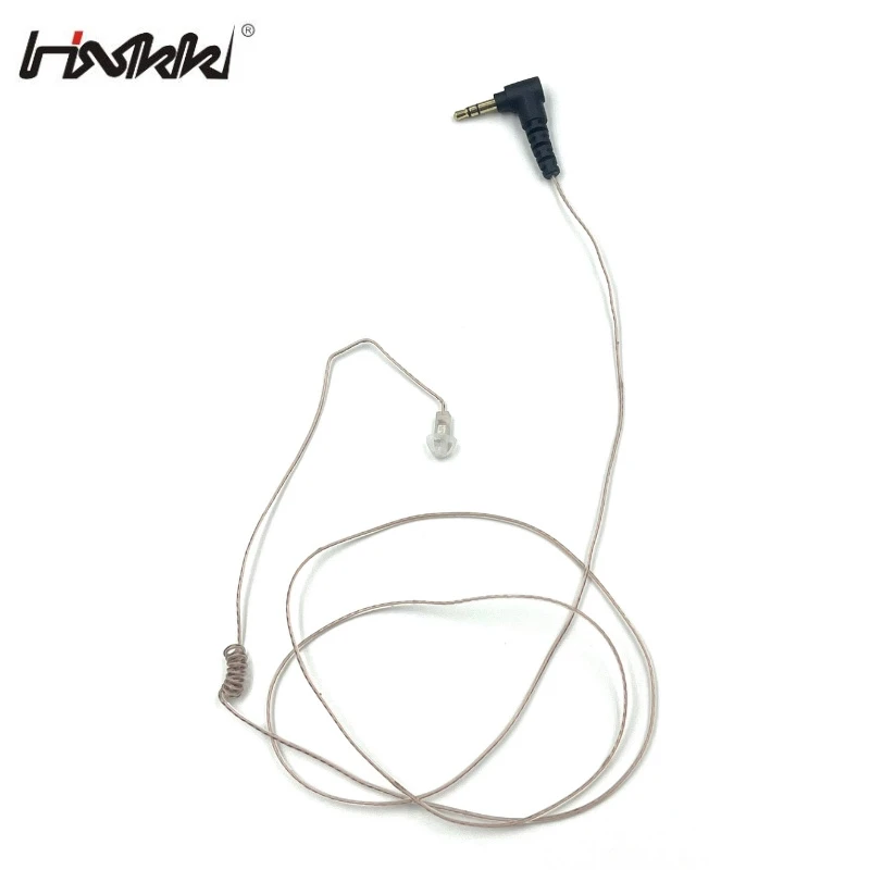 Lightweight Listen Only Acoustic Tube Earpiece with 3.5mm or 2.5mm Connector