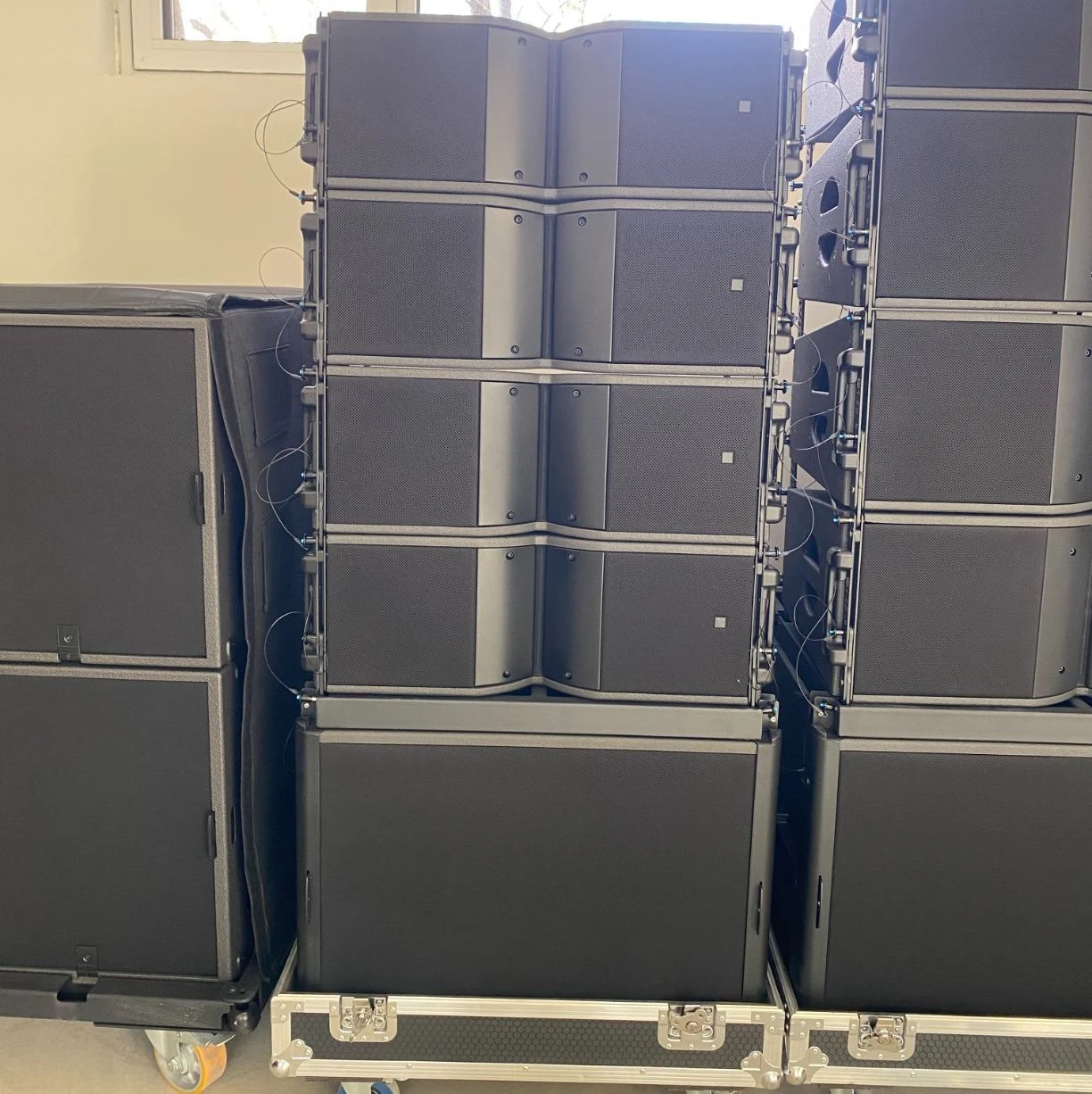 Line Array Speaker, Dual 8 Inch 2 Way Passive Full Range Ka208, Indoor & Outdoor for All Size Venues