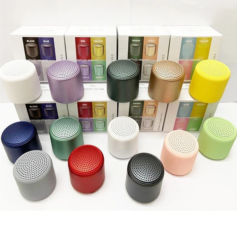 Littlefun Bt 5.0 Speaker Macaron Color Tws Bluetooth Speaker Wireless Bluetooth Speaker Portable