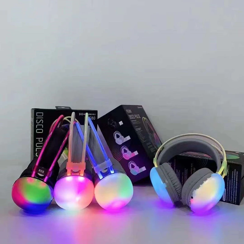 Long Standby Life RGB Light-Emitting Card FM Bluetooth Headset