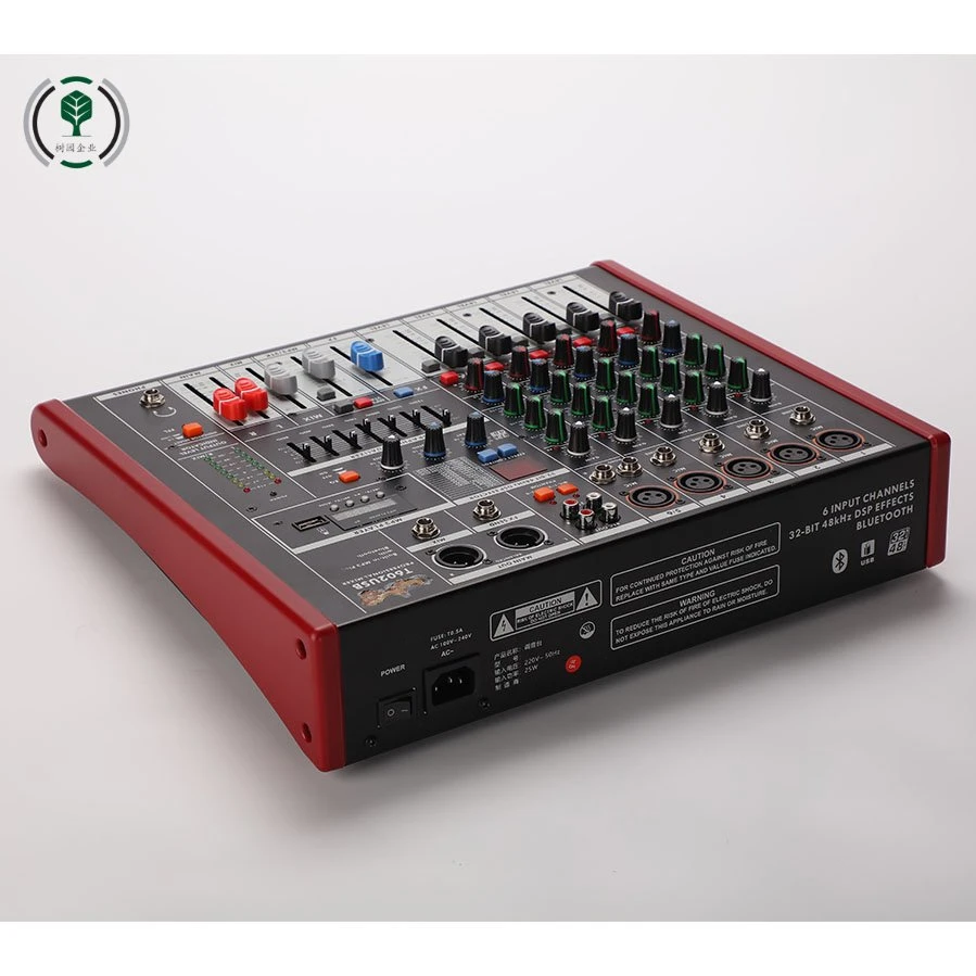 Low MOQ 32-Bit DSP Reverb 7-Band EQ High-Fidelity Professional Audio Mixer