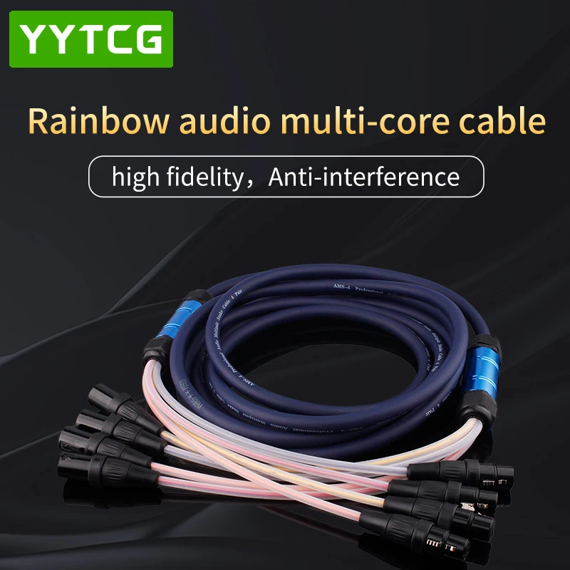 Low-Noise Reinforced Labeled Connectors Crush Proof Xir Audio Snake Cable