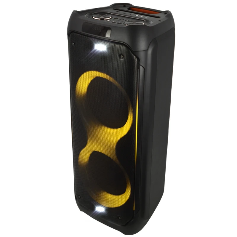 Low Price Feiyang Portable Double 10 Inch Painted Big Power Bluetooth Wood Audio Loud Speaker