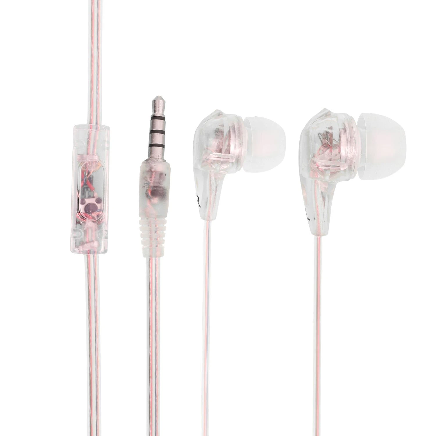 Low Price Transparent Fashionable High-Quality Microphone Earphones Dual Channel Microphone Headphones