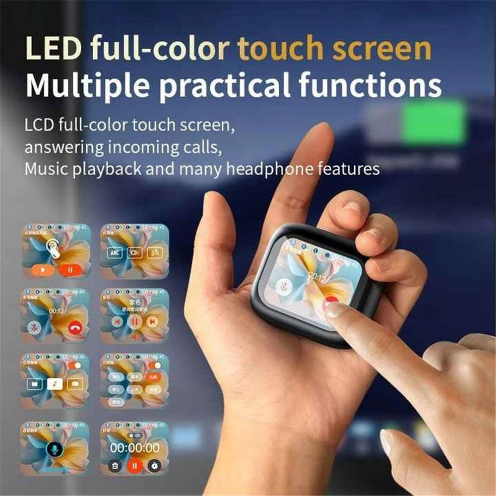Lx-10 Smart LCD Touch Screen Wireless Noise Canceling Sport HiFi Earbuds Headset Anc Earphones