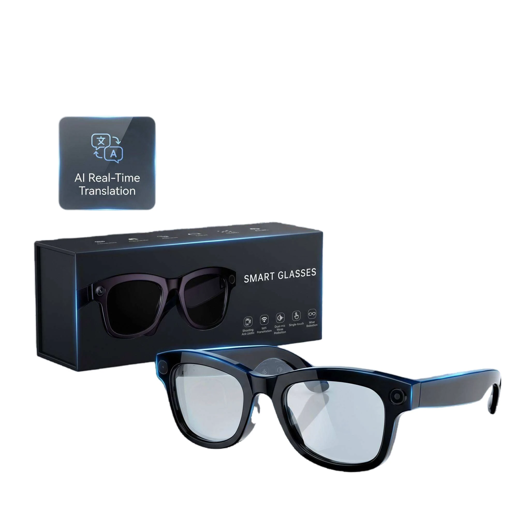 M01 PRO 8MP Eis Camera Glasses with Ai Translation & Video