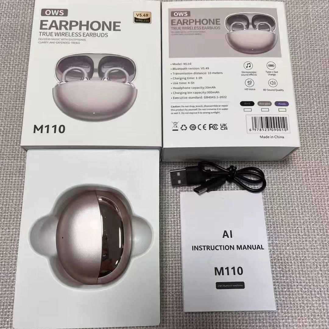 M110 Premium Private Model Ultra-Long Battery Life Noise Reduction High Appearance Quality Over-Ear Wireless Bluetooth Headphones