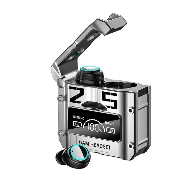 M25 Bluetooth Wireless Touch Metal Mecha Style E-Sports Digital Display Game Headset