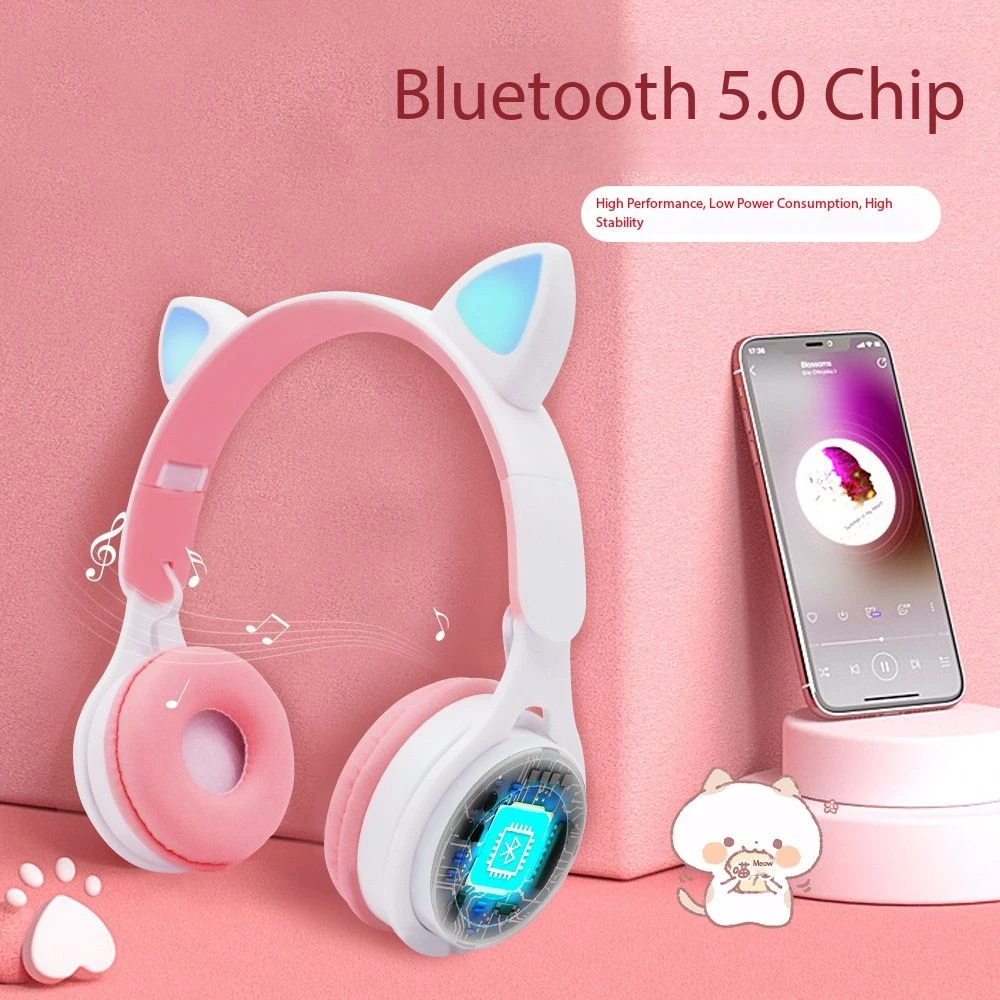 M6 Cat Ear Bluetooth Headphones