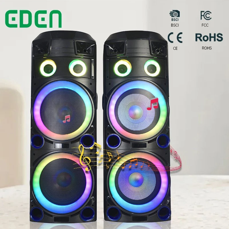 MID East Hot Sale Pair SKD Speaker Dual 12 Inch Bluetooth Wooden Cabinet Mega Heavy Bass Sound Home Stereo Audio Speaker