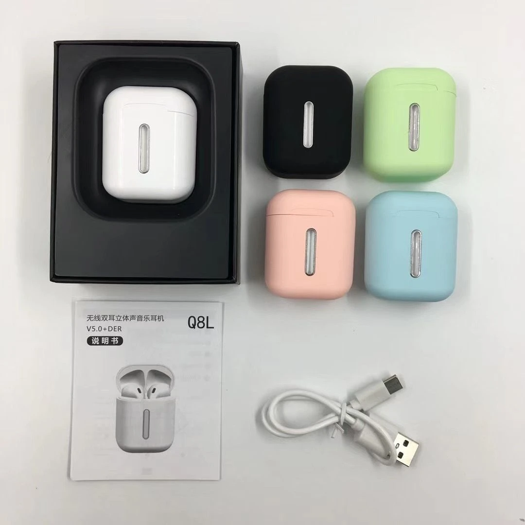 Macaron Wireless Headset Bluetooth Headphone Q8l Earbuds for Air Pods Earphones