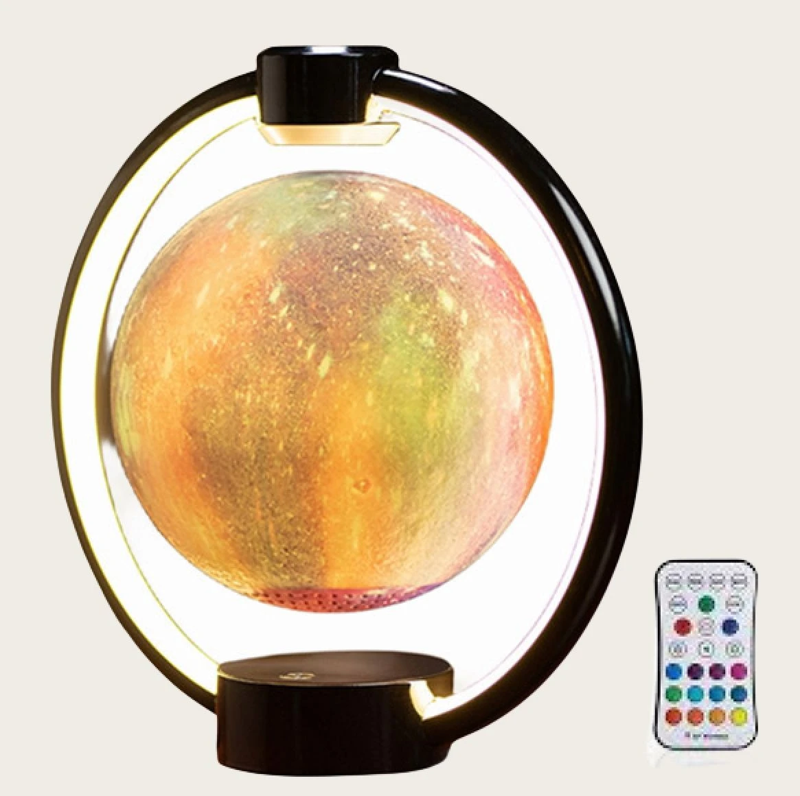 Magnetic Levitation Moon Lamp with Bluetooth Speaker, Floating Starry Galaxy Moon Lamp for Home Decor Night Light Gift
