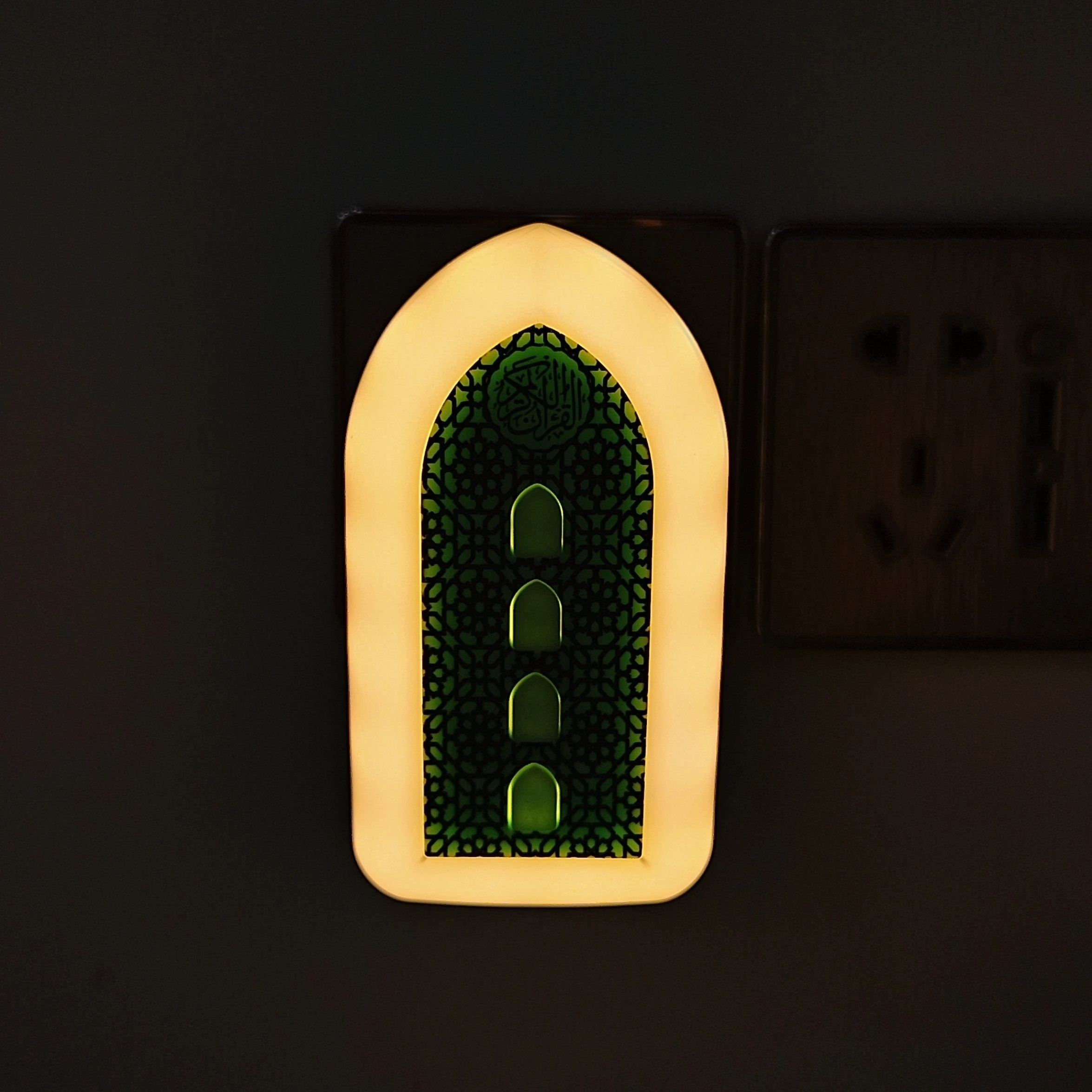 Malaysia Electronic Muslim Wall Plug Arabic Language Zk3s LED Night Light Zikir Plug Muslim Quran Speaker Plug