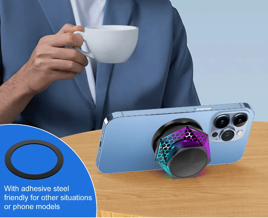 Manufacture Mini Magnetic Bluetooth Speaker Phone Stand Bluetooth Speaker Magnet for iPhone