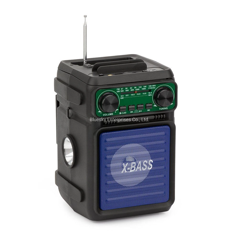 Manufacturer Portable Rechargeable Radio Professional Parlante Wireless Solar Bluetooth Speaker