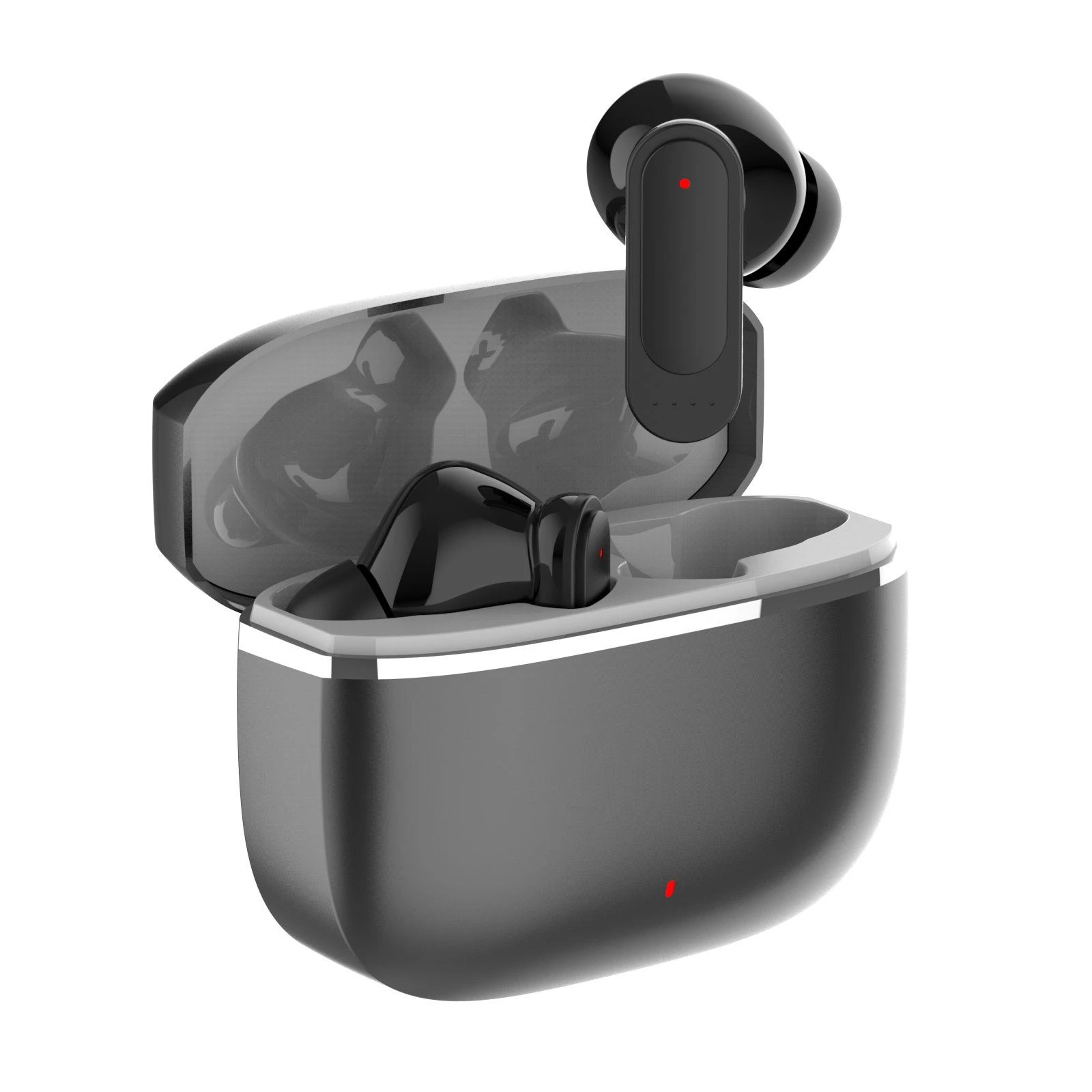 Max60 Zinc Alloy Transparent Touch Anc Earbuds Bluetooth Stereo Wireless Headset