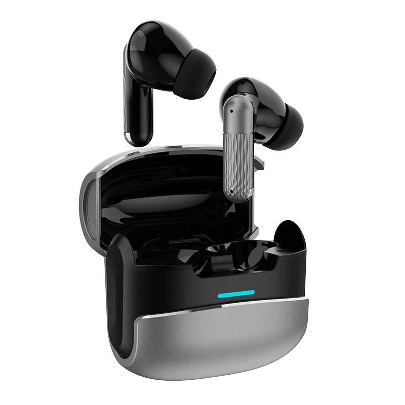 Metal Bluetooth Earphones with Dual Ear Stereo Sound for Comfortable Wearing