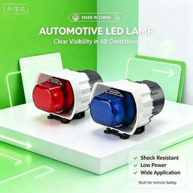Mian and Side Unite Special Motorcycle Warning Light and Speaker