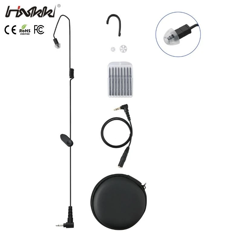 Micro Speaker Listen Only Tubeless Two Way Radio Earpiece