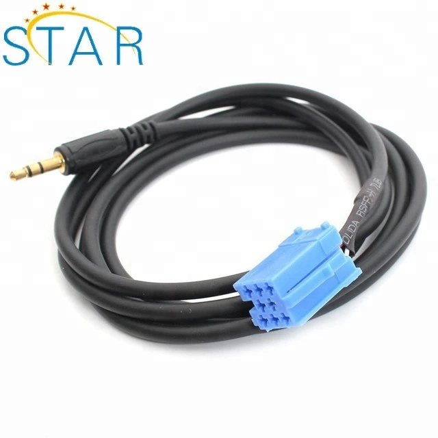 Mini ISO 8 Pin Connector Aux Cable for VW Audi Radiofor Ford