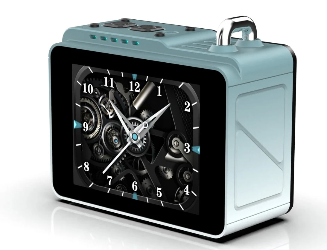 Mini Multifunction Portable Wireless Bluetooth Speaker with Weather and Time Screen for Home & Outdoor Use, and Mobile APP Control