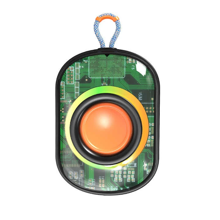 Mini Portable Stereo Bass Diaphragm Outdoor Waterproof Transparent Colorful Bluetooth Speaker