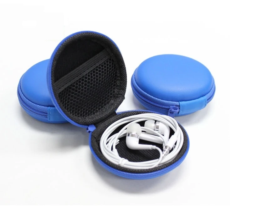 Mini Round Factory Wholesale Small Bag Hard Earphone Storage Case