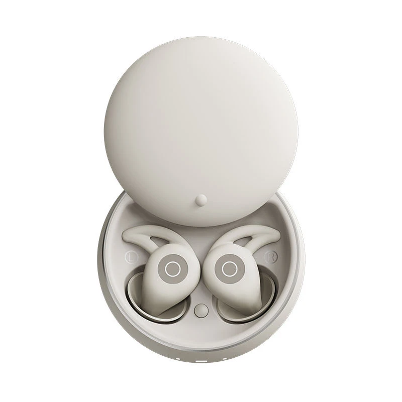 Mini Sleep Earbuds, Noise Blocking Bt5.4 Sleep Headphone with Mic, Small&Soft Earplugs for Side Sleepers with Charging Case