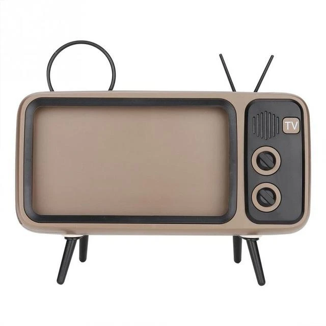 Mini TV Style Retro TV Mini Portable Wireless Speaker