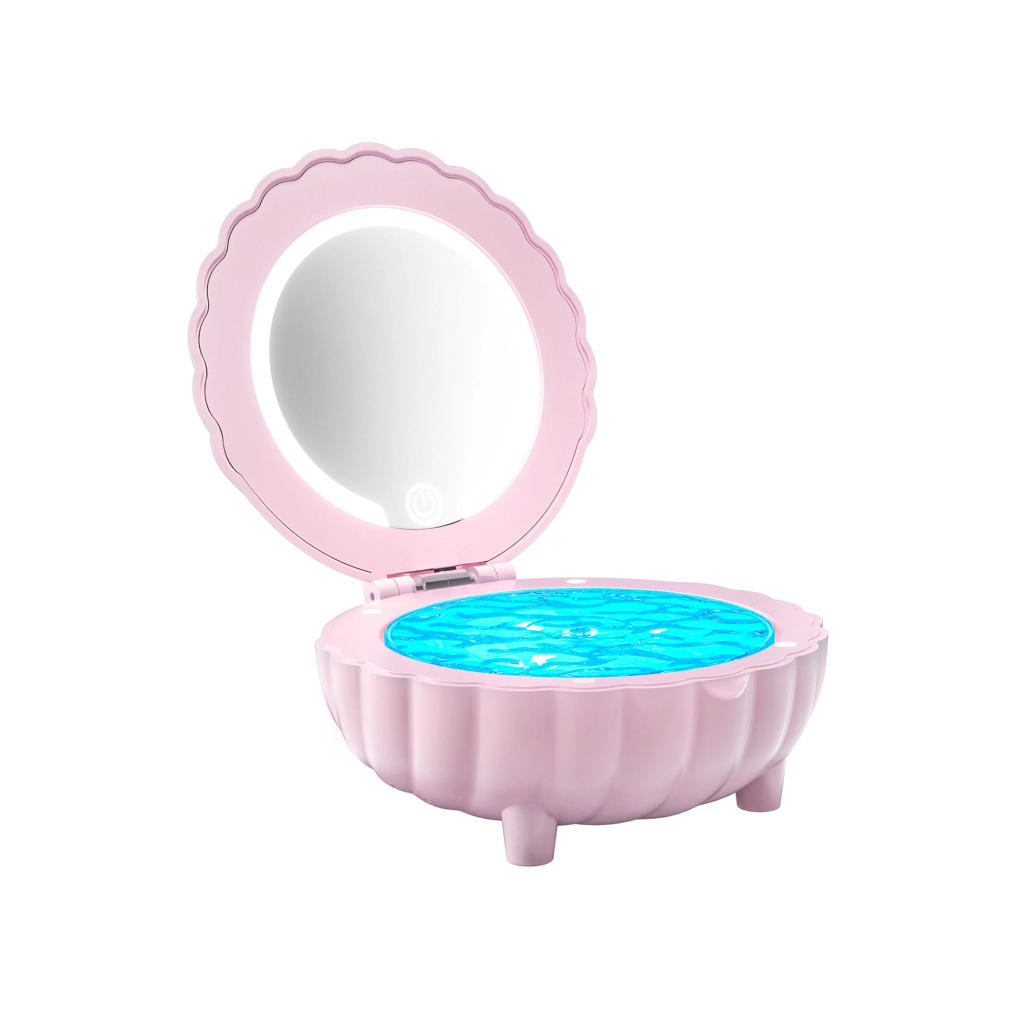 Mirror Projector Lamp Bluetooth Speaker with Remote Control for Dressing Table Gift
