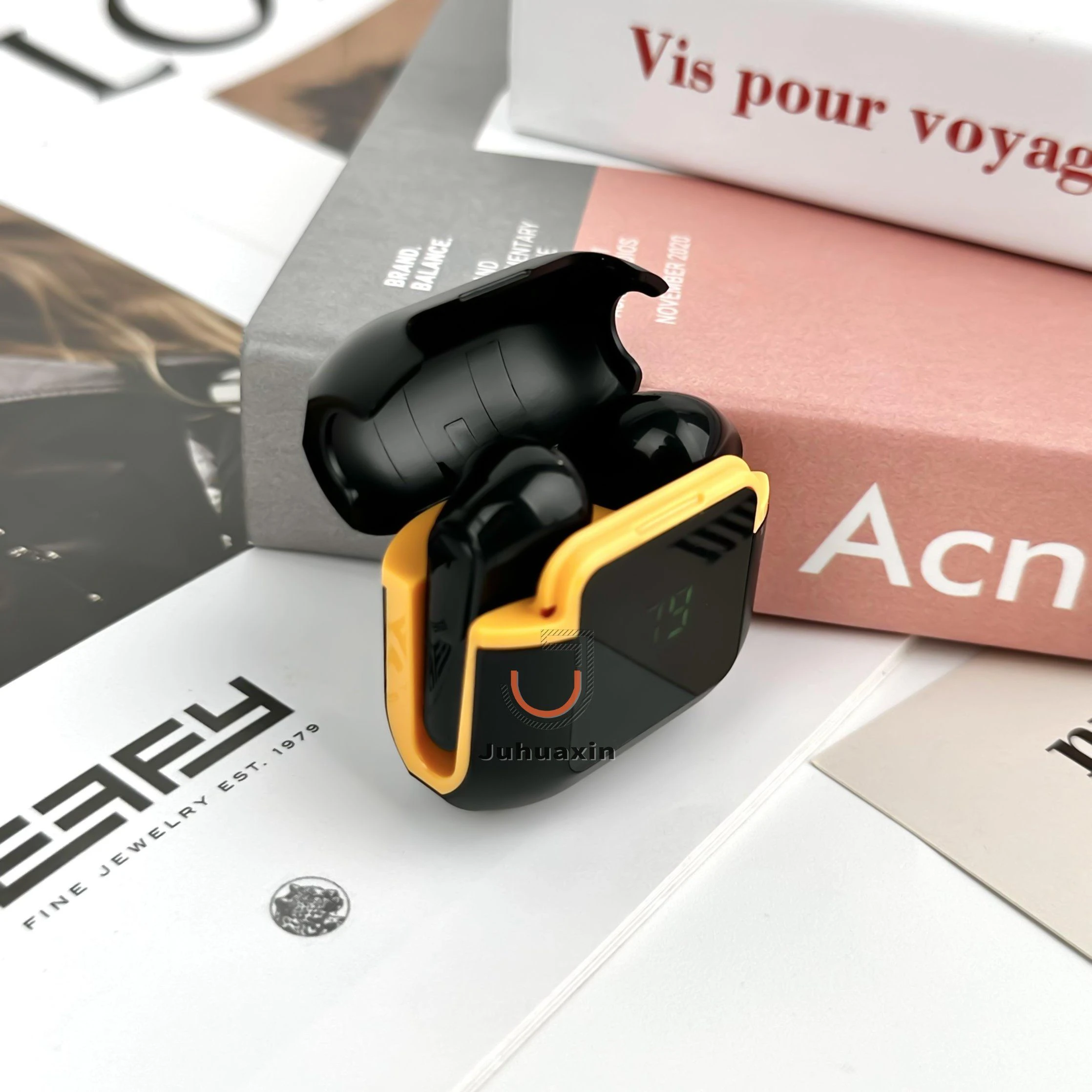 Mobile-Phone-Accessories PRO90 Tws Bt V5.3 HiFi Stereo Wireless Earbuds Digital Display in-Ear Headphone for iPhone 11 12 15 Samsung
