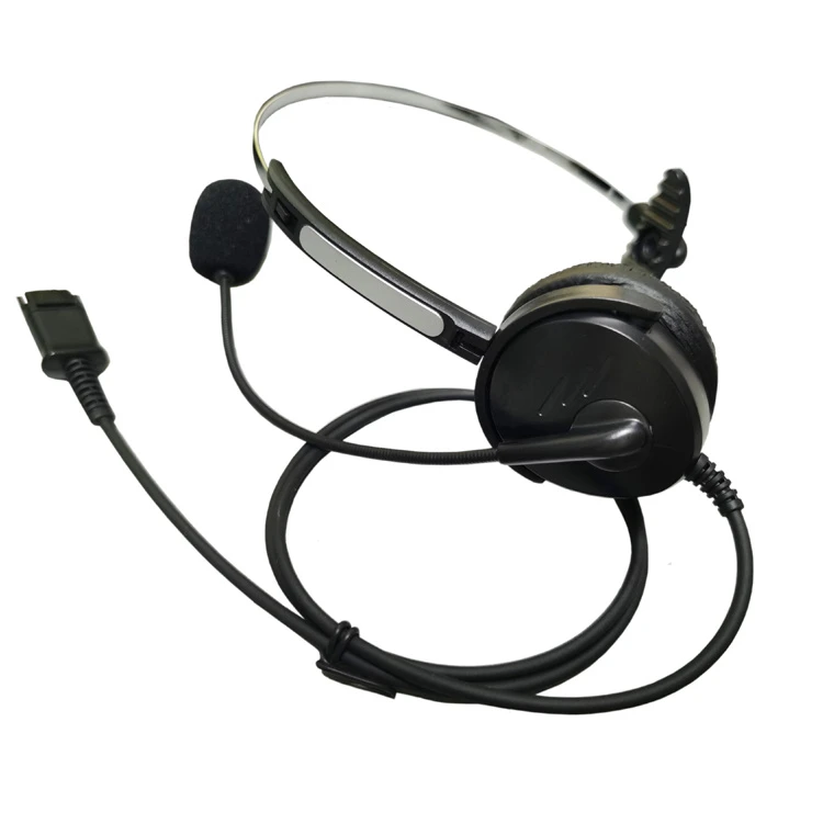 Monaural Rj9/Rj11 Call Center Telephone Headset with Noise Canceling Mic and Volume Control for Cisco, Avaya, Yealink