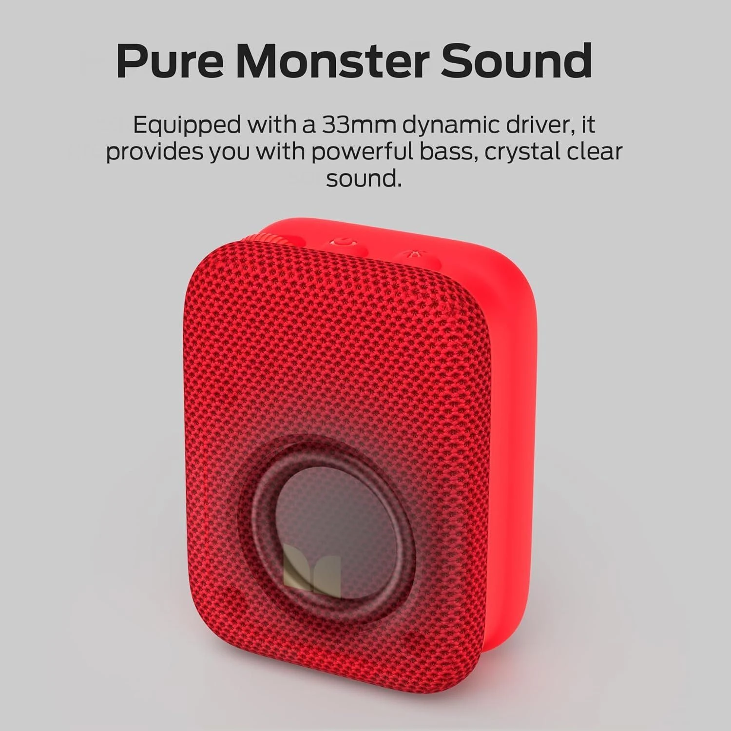 Monster Atomic Atom M17 Wearable Bluetooth Speaker for Hands-Free Calls Ipx5 Waterproof and Portable Speaker