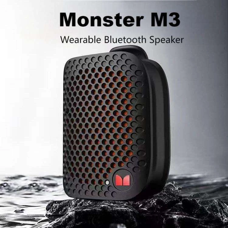 Monster Blaster Micro Clip on Blue Tooth Speaker Waterproof Audio Small Portable Speakers Wireless Wearable Subwoofer Speakers