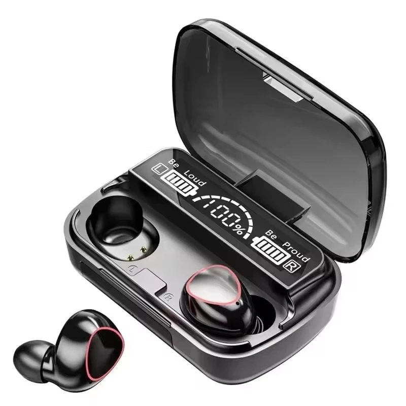 Most Popular M10 Tws Earphones 9d Sports Headset Wireless Headphones Waterproof M10 Earbuds with Power Bank