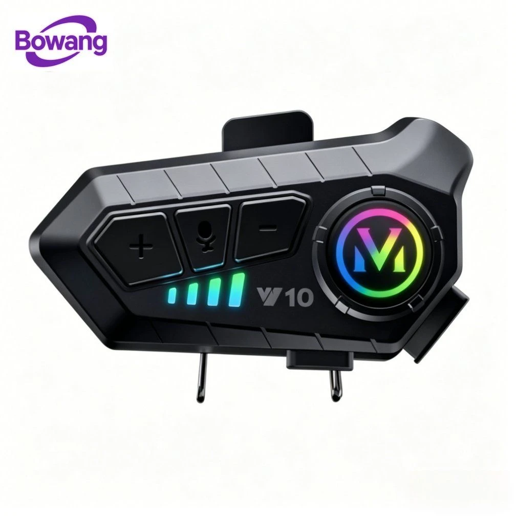 Motorcycle Bluetooth Intercom Headset Ipx6 Waterproof DSP CVC Noise Reduction 1000mAh Long Standby