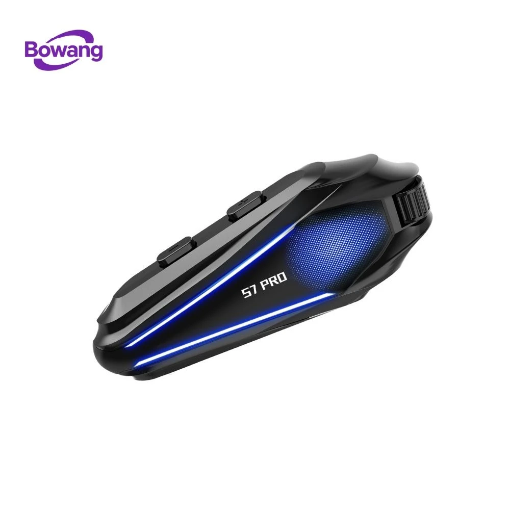 Motorcycle Helmet Bluetooth Mesh Intercom Headset with Voice Assistant, Auto Answer, Type-C Charging