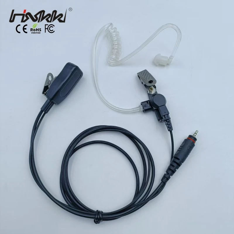 Motoro-La Clp1010e Clp1040e Clp446e Earpiece Ptt Mic Transparent Tube Earphone for Two Way Radio