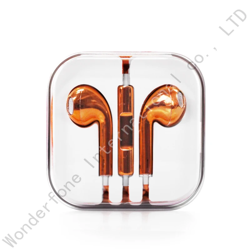 Multi-Color Electroplating Wired Earphone for iPhone X 8g 8g Plus